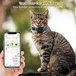 Pour collier de chat AirTag 2e génération / AirTag 1re génération, support en silicone étanche avec boucle de sécurité détachable et pendentif poisson et clochette