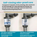 Raccords de tuyauterie d'évier de cuisine en acier inoxydable, ensemble de vidange anti-odeur, tuyau de descente à double fente de 0,6 m, siphon en S à double fente, tuyau de descente à double fente de 1 m