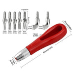 Set de couteaux de gravure pour impression, outil combiné de couteau de gravure sur bois, 8pcs /Set