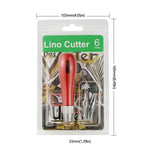 Set de couteaux de gravure pour impression, outil combiné de couteau de gravure sur bois, 8pcs /Set