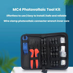 Kit d'outils MC4 PV Pince à sertir, clé, connecteur PV, sac à outils, 24 en 1