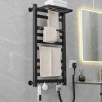 Sèche-serviettes électrique chauffant intelligent à écran tactile pour salle de bain, Platine Grande Droit, Platine Grande Gauche, Blanc Grande Droit, Blanc Grande Gauche, Noir Grande Droit, Noir Grande Gauche