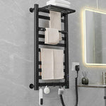 Sèche-serviettes électrique chauffant intelligent à écran tactile pour salle de bain, Platine Grande Droit, Platine Grande Gauche, Blanc Grande Droit, Blanc Grande Gauche, Noir Grande Droit, Noir Grande Gauche