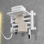 Sèche-serviettes électrique chauffant intelligent à écran tactile pour salle de bain, Platine Grande Droit, Platine Grande Gauche, Blanc Grande Droit, Blanc Grande Gauche, Noir Grande Droit, Noir Grande Gauche