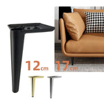 Pieds de table de chevet pour canapé Supports pour meuble TV Pieds métalliques pour table basse, 13cm, 15cm, 17cm