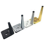 Pieds de table de chevet pour canapé Supports pour meuble TV Pieds métalliques pour table basse, 13cm, 15cm, 17cm