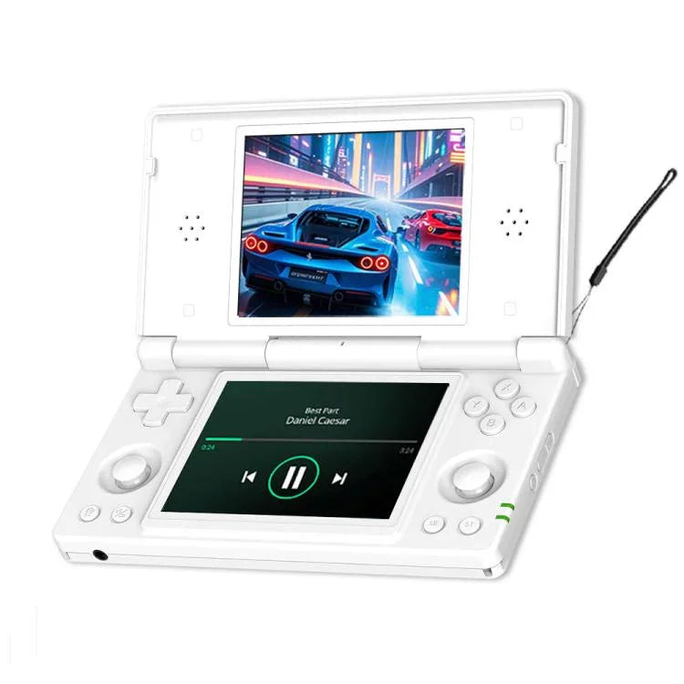 Console de jeu portable ANBERNIC RG DS Flip à double écran, écran tactile IPS 4 pouces, appareil de jeu AI 3+32G