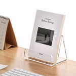 Présentoir à livres et brochures en acrylique pour bureau, maison, restaurant, simple, double