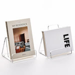 Présentoir à livres et brochures en acrylique pour bureau, maison, restaurant, simple, double