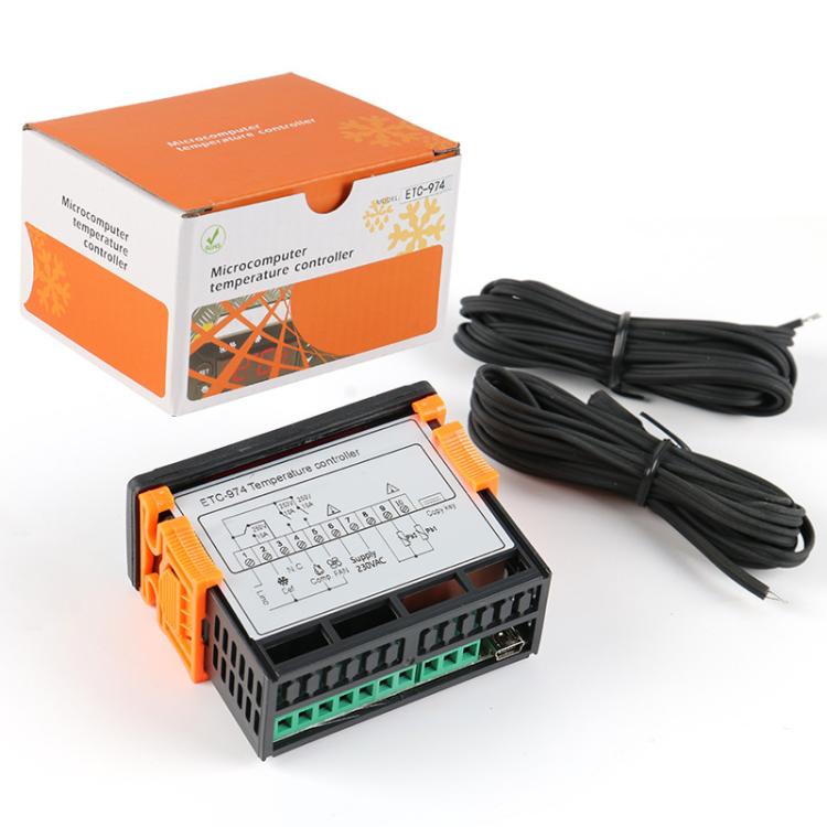 Régulateur de température numérique intégré ETC-974 avec fonctions de refroidissement, de dégivrage et de ventilation, ETC-974 220V, ETC-974 110V