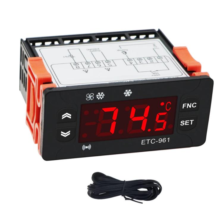 Régulateur de température 220V ETC-961 avec fonctions d'étalonnage d'alarme de dégivrage et de réfrigération, ETC-961 220V