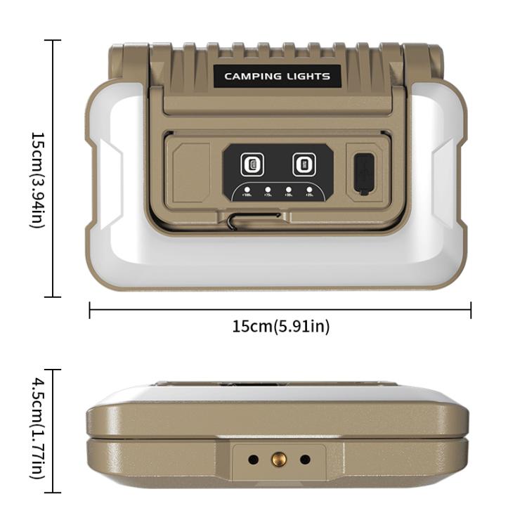 Lampe de camping pliable à 180 degrés, éclairage multifonctionnel, lampe de travail