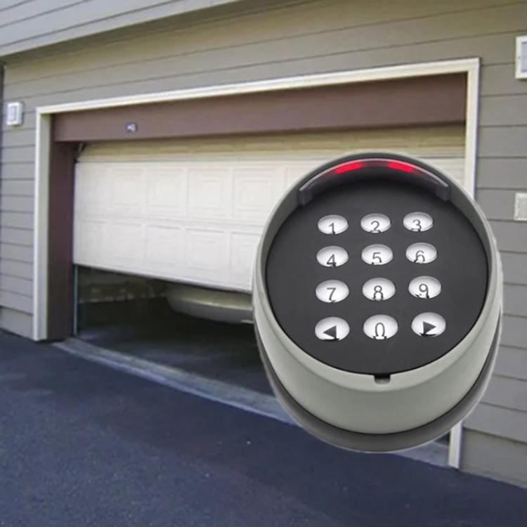 Clavier sans fil à mot de passe pour porte de garage avec contrôle intelligent 433MHz