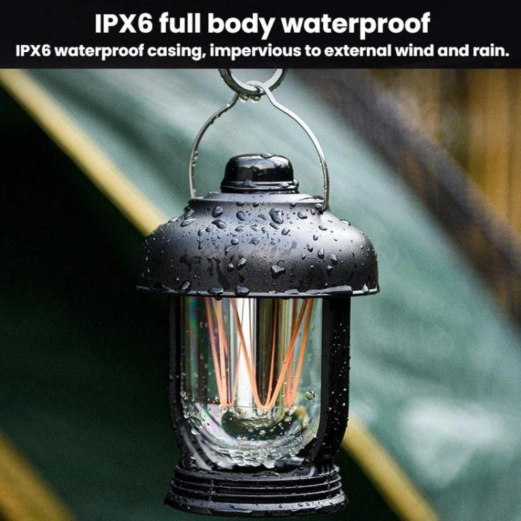 SB-6620 Lampe LED d'extérieur étanche IPX6 Lanterne de camping portable multifonctionnelle à intensité variable