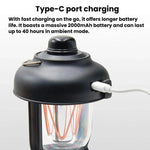SB-6620 Lampe LED d'extérieur étanche IPX6 Lanterne de camping portable multifonctionnelle à intensité variable
