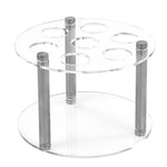 Support rond en acrylique à 7 trous pour pots à épices Cirkul, YX211
