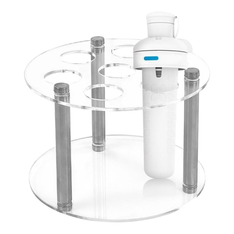 Support rond en acrylique à 7 trous pour pots à épices Cirkul, YX211