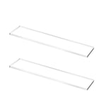 Lot de 2 tablettes de rechange pour armoire à pharmacie de 13 pouces, en acrylique, lot de 2, lot de 4
