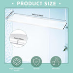 Lot de 2 tablettes de rechange pour armoire à pharmacie de 13 pouces, en acrylique, lot de 2, lot de 4