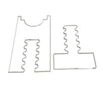 Lot de 2 entretoises réglables en acrylique, pour éviter d'endommager les murs, 5 fentes, 6 fentes