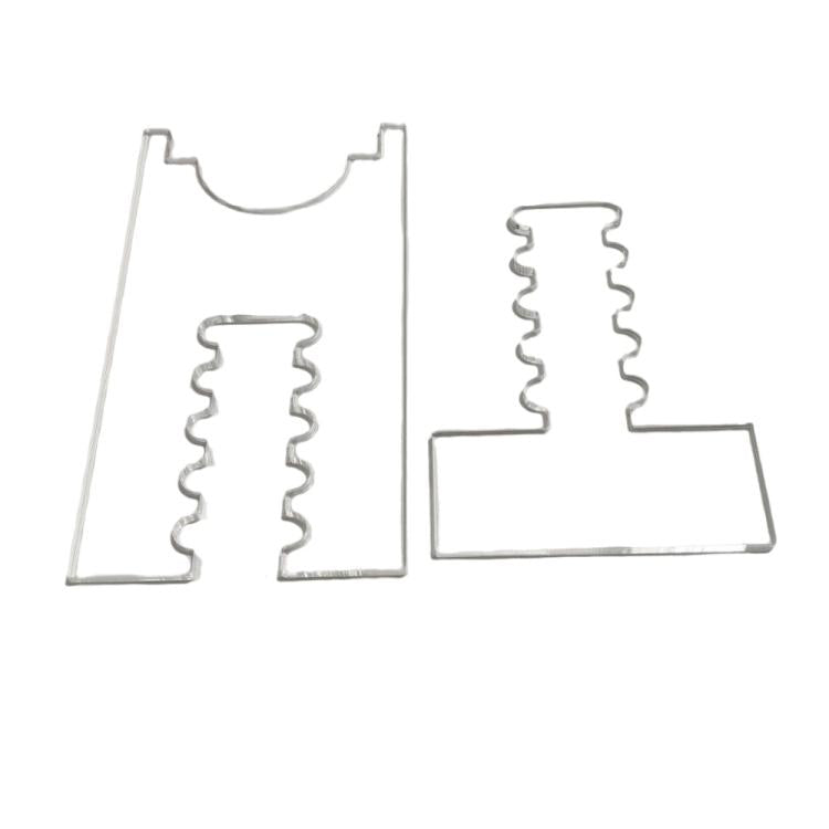 Lot de 2 entretoises réglables en acrylique, pour éviter d'endommager les murs, 5 fentes, 6 fentes