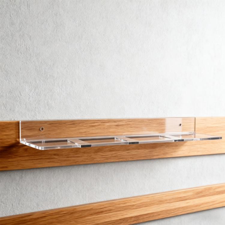 Lot de 2 supports muraux de rangement en acrylique pour crosse de hockey, 1 pièce, lot de 2