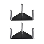 2 pièces/ensemble support triangulaire à billes en acrylique facile à assembler, transparent 1 pièce, transparent 2 pièces/ensemble, noir 1 pièce, noir 2 pièces/ensemble
