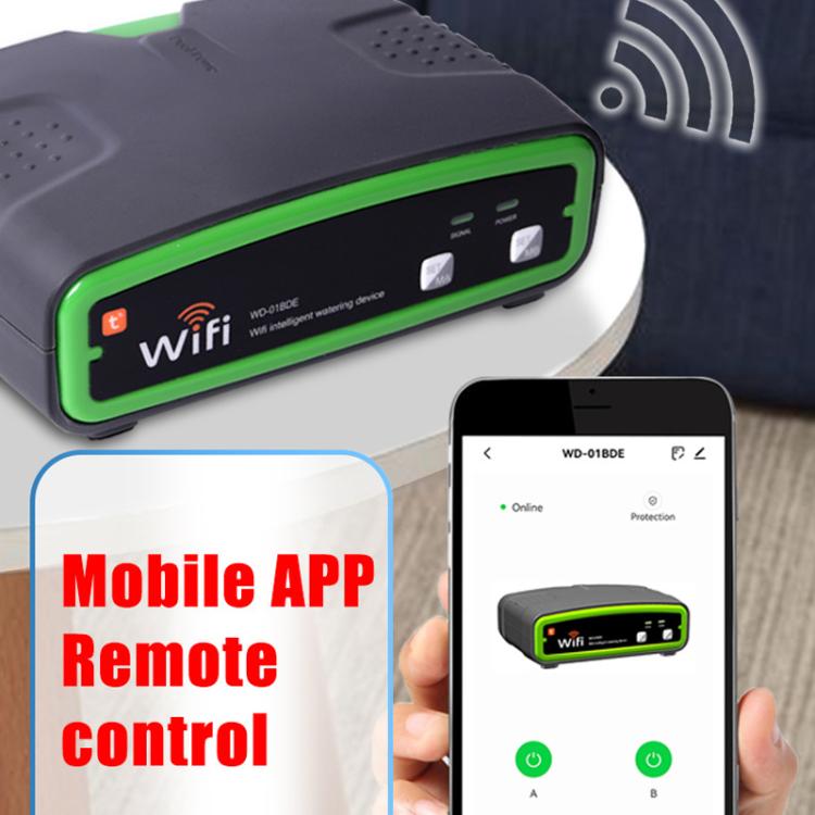Dispositif d'arrosage automatique WiFi intelligent à double pompe WD-01BDE, contrôle à distance via application, système d'irrigation, WD-01BDE