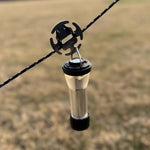COOL CAMP Lot de 4 attaches de corde sans nœud en acier inoxydable pour cordes de camping de 2 à 4 mm