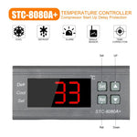 Régulateur de Température Numérique STC-8080A+ pour Réfrigération avec Fonction Dégivrage et Alarme, pour Chambre Froide, Congélateur Commercial, STC-8080A+ 220V