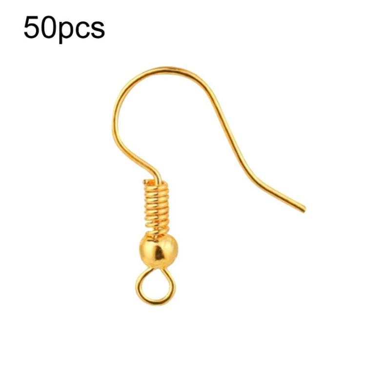 50 pièces clous d'oreille et crochets de boucles d'oreilles en acier inoxydable, accessoires de bijoux à faire soi-même, barre droite en acier, barre droite dorée, croix en acier, croix dorée