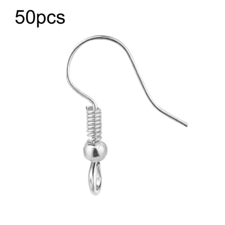 50 pièces clous d'oreille et crochets de boucles d'oreilles en acier inoxydable, accessoires de bijoux à faire soi-même, barre droite en acier, barre droite dorée, croix en acier, croix dorée