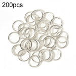 200pcs Anneaux de Jonction Faits à la Main pour Bijoux, Accessoires de Bricolage, 0.5 x 3mm, 0.5 x 4mm, 0.7 x 5mm, 0.9 x 6mm, 1.0 x 7mm, 1.0 x 8mm, 1.2 x 9mm, 1.2 x 10mm, 1.2 x 12mm