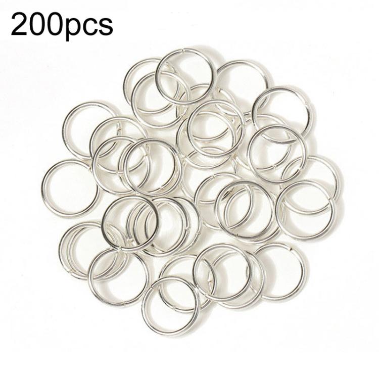 200pcs Anneaux de Jonction Faits à la Main pour Bijoux, Accessoires de Bricolage, 0.5 x 3mm, 0.5 x 4mm, 0.7 x 5mm, 0.9 x 6mm, 1.0 x 7mm, 1.0 x 8mm, 1.2 x 9mm, 1.2 x 10mm, 1.2 x 12mm