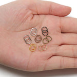 200pcs Anneaux de Jonction Faits à la Main pour Bijoux, Accessoires de Bricolage, 0.5 x 3mm, 0.5 x 4mm, 0.7 x 5mm, 0.9 x 6mm, 1.0 x 7mm, 1.0 x 8mm, 1.2 x 9mm, 1.2 x 10mm, 1.2 x 12mm