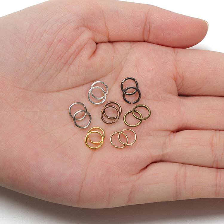 200pcs Anneaux de Jonction Faits à la Main pour Bijoux, Accessoires de Bricolage, 0.5 x 3mm, 0.5 x 4mm, 0.7 x 5mm, 0.9 x 6mm, 1.0 x 7mm, 1.0 x 8mm, 1.2 x 9mm, 1.2 x 10mm, 1.2 x 12mm