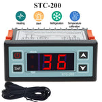 STC-200 Régulateur de température pour chambres froides et groupes frigorifiques (refroidissement/chauffage) avec fonction d'alarme, STC-200 220V