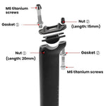 Tige de selle de vélo de route en fibre de carbone TOSEEK pour JAVA Siluro 6top