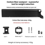 Tige de selle de vélo de route en fibre de carbone TOSEEK pour JAVA Siluro 6top