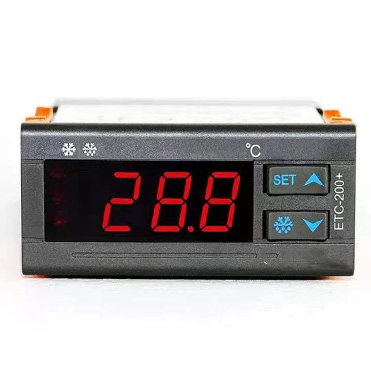 Contrôleur de Température Numérique ETC-200+ avec Réfrigération, Chauffage, Dégivrage Différé & Alarme, Version Anglaise 220V, Version Anglaise 110V