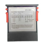 Contrôleur de Température Numérique ETC-200+ avec Réfrigération, Chauffage, Dégivrage Différé & Alarme, Version Anglaise 220V, Version Anglaise 110V