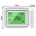 220V Digital Thermostat with Large LCD Display for FCU Air Conditioner, T6861H2WB, T6861H2WG