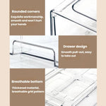 Boîte de rangement transparente épaissie, Organisateur de bureau empilable à tiroirs, Petite, Grande, Très Grande
