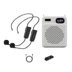 DIYO-1125 Multifunctional Outdoor High-Volume Microphone With Battery Display Teacher Classroom Voice Amplifier, Wireless Single Mic White, Wireless Single Mic Black, Wireless Single Headwear White, Wireless Single Headwear Black, Wireless Dual Mic Whi...