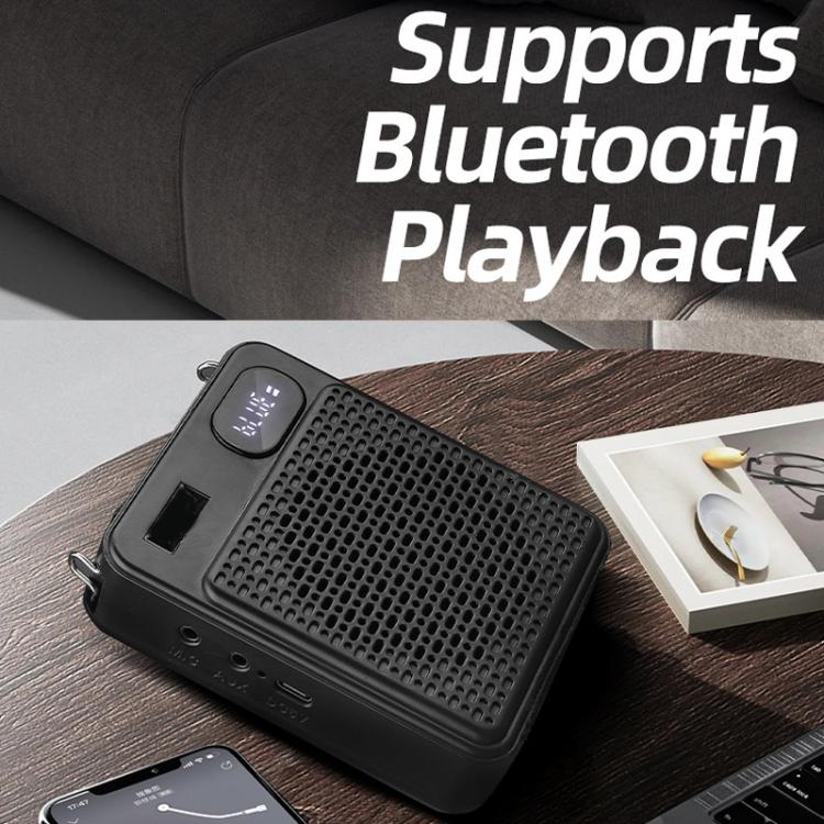 DIYO-1125 Multifunctional Outdoor High-Volume Microphone With Battery Display Teacher Classroom Voice Amplifier, Wireless Single Mic White, Wireless Single Mic Black, Wireless Single Headwear White, Wireless Single Headwear Black, Wireless Dual Mic Whi...