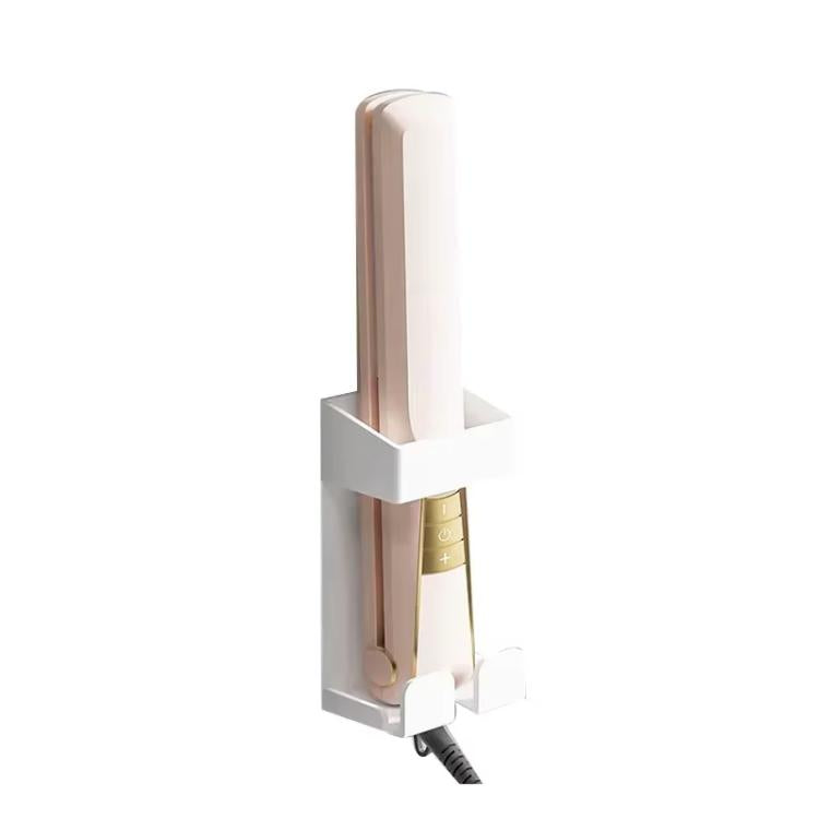 Support de Fer à Friser en Acier Inoxydable 304 Résistant à la Chaleur Fixation Murale sans Perçage avec Organisateur de Câble pour Appareils de Coiffure Chauffants