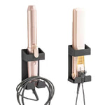Support de Fer à Friser en Acier Inoxydable 304 Résistant à la Chaleur Fixation Murale sans Perçage avec Organisateur de Câble pour Appareils de Coiffure Chauffants