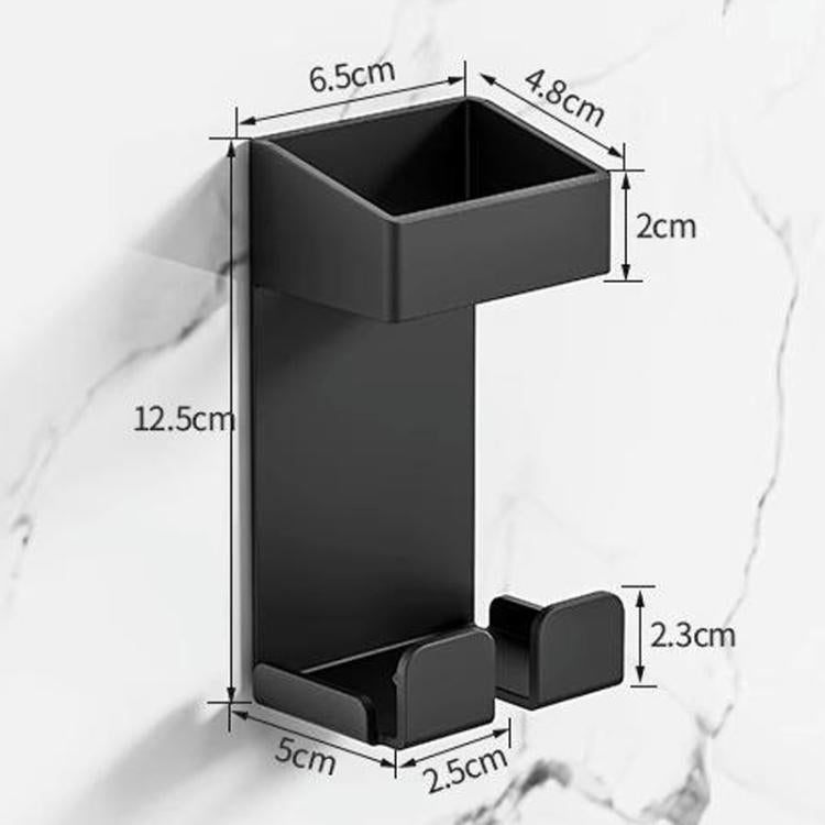 Support de Fer à Friser en Acier Inoxydable 304 Résistant à la Chaleur Fixation Murale sans Perçage avec Organisateur de Câble pour Appareils de Coiffure Chauffants