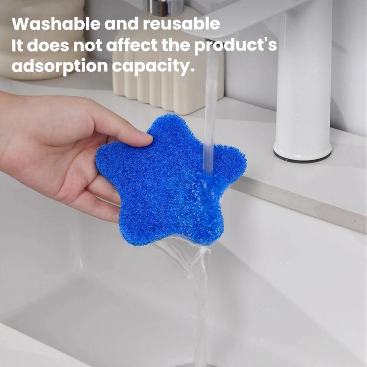 Washing Machine Lint Remover Pet Hair Absorber Drum Cleaner, Blue