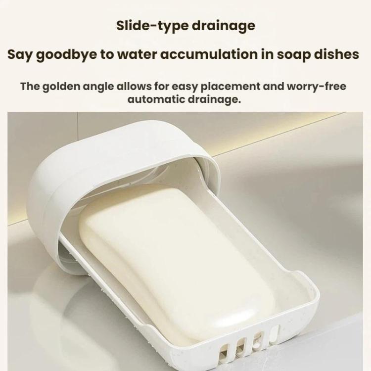 2 boîtes à savon scellées avec couvercle, drainage, boîte de rangement portable